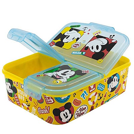 Cutie sandwich, multicompartimente, multicolor, fără BPA, Fun-tastic, Mickey Mouse, Disney [1]