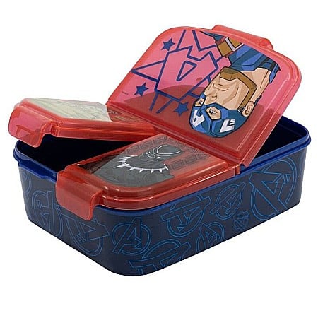 Cutie sandwich, multicompartimente, multicolor, fără BPA, Invicible Force, Avengers, Marvel [1]