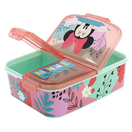 Cutie sandwich, multicompartimente, multicolor, fără BPA, Being more Minnie Mouse, Disney [1]