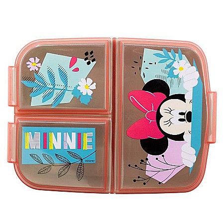 Cutie sandwich, multicompartimente, multicolor, fără BPA, Being more Minnie Mouse, Disney [2]