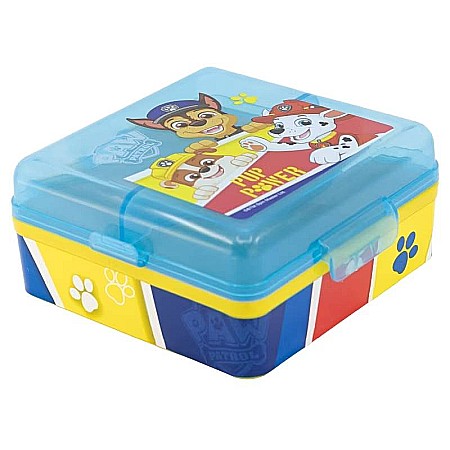 Cutie sandwich, multicompartimente, multicolor, fără BPA, Pup Power, Paw Patrol, pp55 [0]