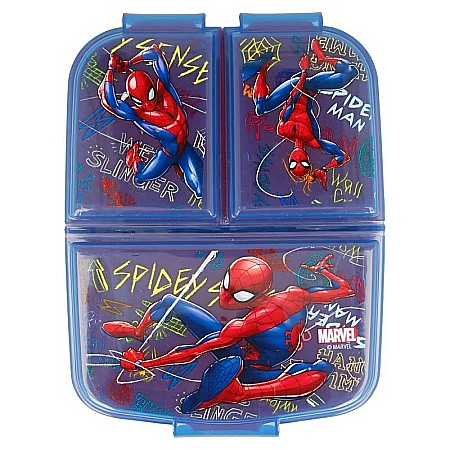 Cutie sandwich dreptunghiulară multicompartimentată Spiderman, Graffiti,19,5x16,5x6,7 cm Multicolor [1]