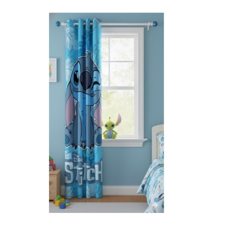 Covoare si draperii - Draperie pentru copii, 140x290 cm, albastru, Stitch