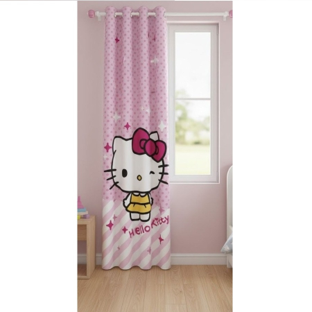 Covoare si draperii - Draperie pentru copii, 140x290 cm, multicolor, Hello Kitty