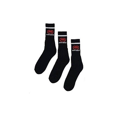 Șosete bărbați - Set 3 Perechi Șosete Bărbați lungi negru Ecko Unlimited