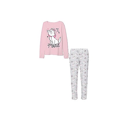 Copii - Pijama copii, cu mânecă lungă, multicolor, Disney, The Aristocats, mre02