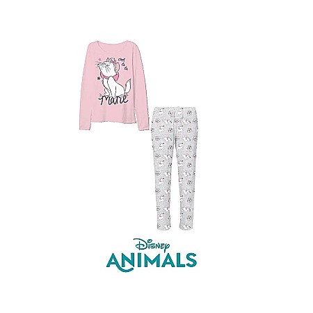 Pijama copii, cu mânecă lungă, multicolor, Disney, The Aristocats, mre02 [1]