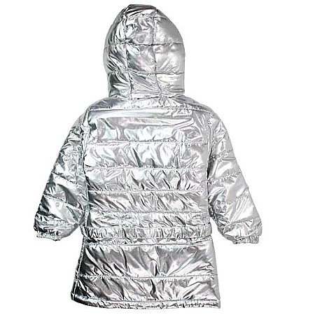 Geacă fete cu logo, glugă și buzunare laterale, gri, Lee Cooper [1]