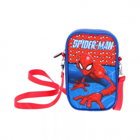Accesorii școlare - Geanta de umar, multicolor, beretea ajustabila, 18x11x2 cm, Spiderman