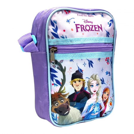 Accesorii școlare - Geanta umar, 2 compartimente, 21x15x5 cm, multicolor, Frozen