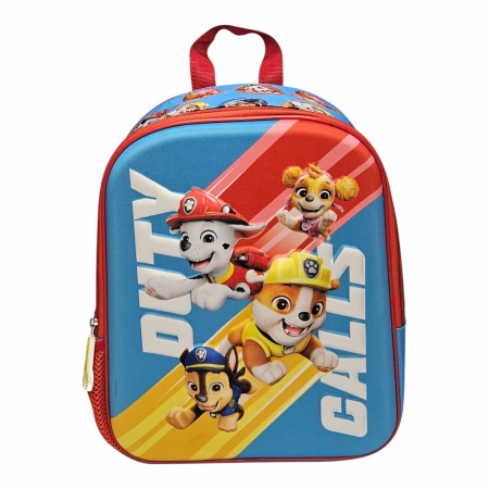 Ghiozdane și Rucsacuri - Ghiozdan 3D, 29x24x12 cm, multicolor, bretele ajustabile si captusite, Duty, Paw Patrol