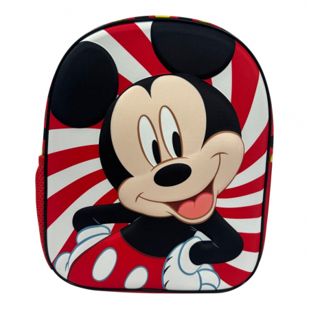 Ghiozdan 3D, 30x24x12 cm, multicolor, bretele ajustabile si captusite, Happy, Mickey Mouse [1]