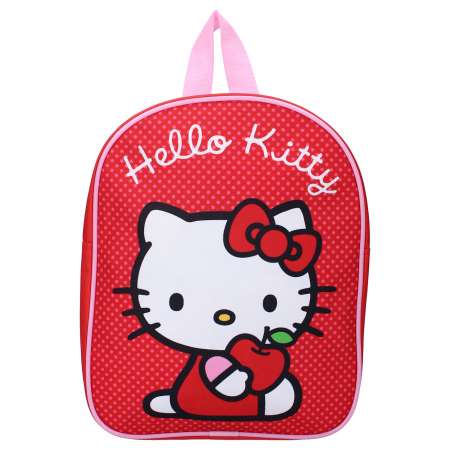 Ghiozdan copii, 29x22x9 cm, cu un compartiment, multicolor, bretele ergonomice, intarite si ajustabile, Cuteness Overload, Hello Kitty [1]