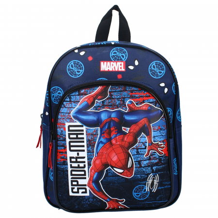 Ghiozdan copii, 30x25x11 cm, cu doua compartimente, multicolor, bretele ergonomice, intarite si ajustabile, Beyond Amazing, Spiderman [1]