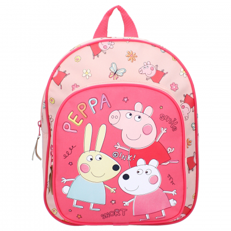 Ghiozdan copii, 30x25x11 cm, cu doua compartimente, multicolor, bretele ergonomice, intarite si ajustabile, I love This, Peppa Pig [1]