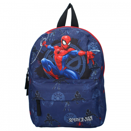 Ghiozdan copii, 31 x 23 x 8 cm, cu doua compartimente, multicolor, bretele ergonomice, intarite si ajustabile, Fight Against Wrong, Spiderman [1]