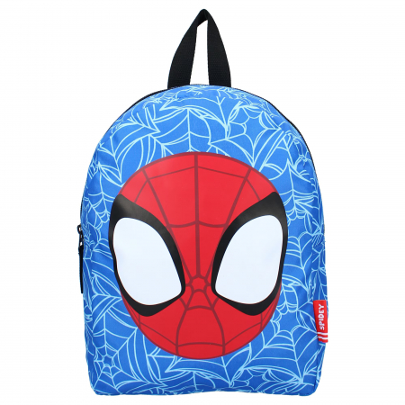 Ghiozdan copii, 31x22x10 cm, albastru, bretele ergonomice, intarite si ajustabile, Made For Fun, Spidey