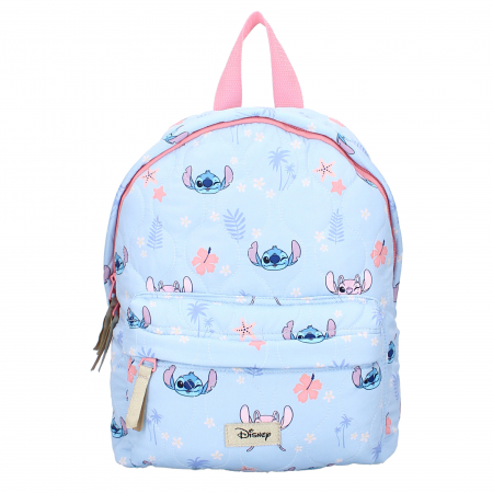 Ghiozdan copii, 31x22x12 cm, cu doua compartimente, multicolor, bretele ergonomice, intarite si ajustabile, Blooming Bright, Stitch [1]