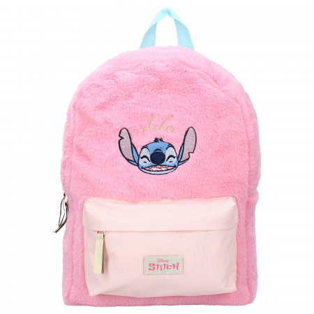 Ghiozdan copii, 33x23x9 cm, cu doua compartimente, multicolor, bretele ergonomice, intarite si ajustabile, So Charming, Stitch [1]