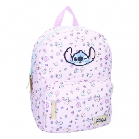 Ghiozdane și Rucsacuri - Ghiozdan copii, 36x27x12 cm, cu doua compartimente, multicolor, bretele ergonomice, intarite si ajustabile, Bloom, Stitch