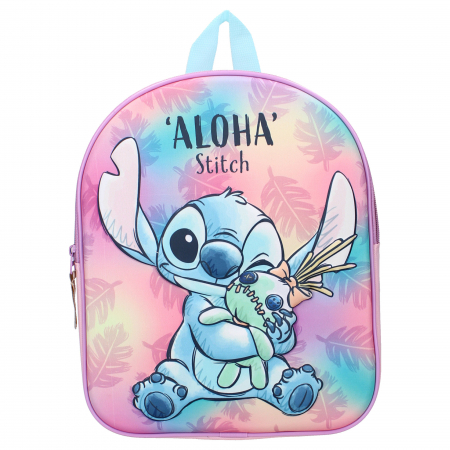 Ghiozdan copii 3D, 32x26x11 cm, cu un compartiment, multicolor, bretele ergonomice, intarite si ajustabile, Simply Special, Stitch [1]