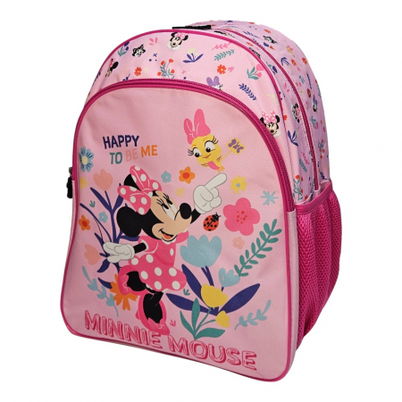 Ghiozdan copii, 40x30x11 cm, cu doua compartimente, multicolor, bretele intarite si ajustabile, Minnie Mouse [1]