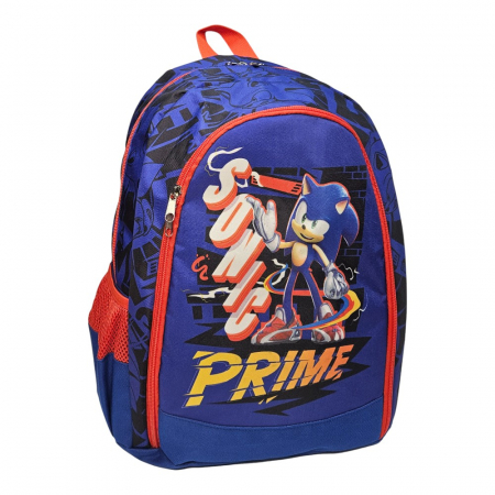 Accesorii școlare - Ghiozdan copii, 40x30x11 cm, cu doua compartimente, multicolor, bretele intarite si ajustabile, Sonic