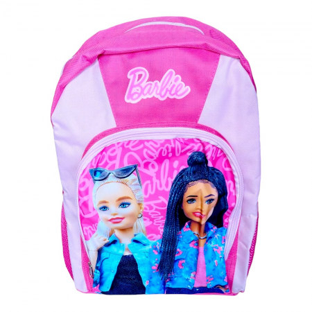 Accesorii școlare - Ghiozdan copii, 40x30x15 cm, cu doua compartimente, multicolor, bretele intarite si ajustabile, Barbie
