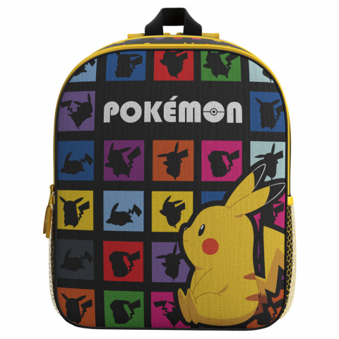 Ghiozdane și Rucsacuri - Ghiozdan, cu doua compartimente si doua buzunare laterale, 40x30x15 cm, bretele ajustabile si intarite, multicolor, Pokemon