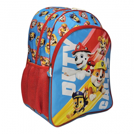 Ghiozdane și Rucsacuri - Ghiozdan ergonomic, cu doua compartimente si doua buzunare laterale, 40x30x17 cm, bretele ajustabile si intarite, multicolor, Paw Patrol