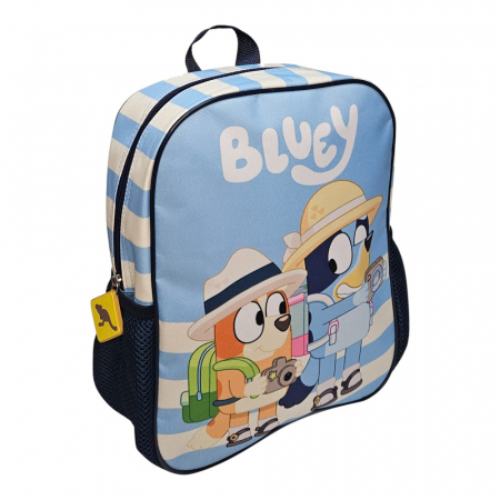 Accesorii școlare - Ghiozdan gradinita, 29x24x10 cm, bretele ajustabile si intarite, albastru, Bluey