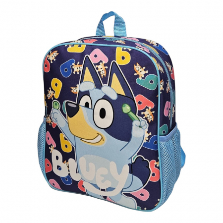 Ghiozdan gradinita, 29x24x10 cm, bretele ajustabile si intarite, multicolor, Happy, Bluey [2]