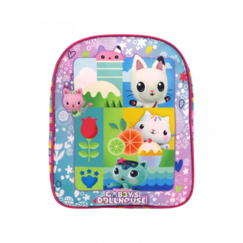 Ghiozdan gradinita, 30x24x10 cm, bretele ajustabile si intarite, multicolor, Gabby's Dollhouse [2]