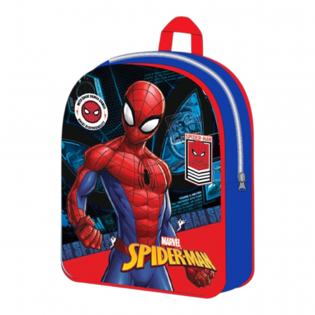 Accesorii școlare - Ghiozdan gradinita, 30x26x10 cm, bretele ajustabile si intarite, multicolor, Spiderman
