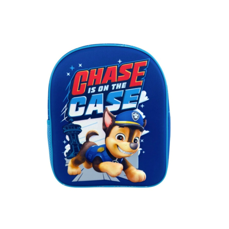 Ghiozdane și Rucsacuri - Ghiozdan grădiniță, 3D, 30x24x10 cm, bretele ajustabile și întărite, albastru, Happy, Paw Patrol