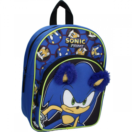 Ghiozdane și Rucsacuri - Ghiozdan gradinita 3D Sonic Likewise, 31x23x10 cm Albastru