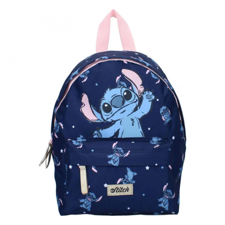 Ghiozdane și Rucsacuri - Ghiozdan Lilo & Stitch, 31x22x9cm, 100% Poliester, Multicolor