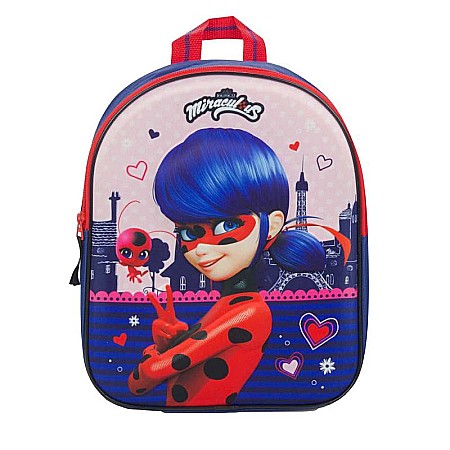 Ghiozdan Miraculous Ladybug 3D, 31 x 25 x 12 cm [0]