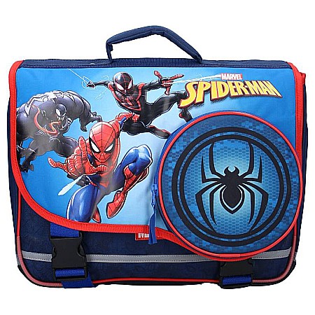 Accesorii școlare - Ghiozdan multicolor, cu 3 compartimente, 34x37x17 cm, Own Your Destiny, Spiderman