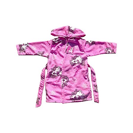 Halat de baie pentru copii, glugă și buzunare laterale, multicolor, Unicorn [1]