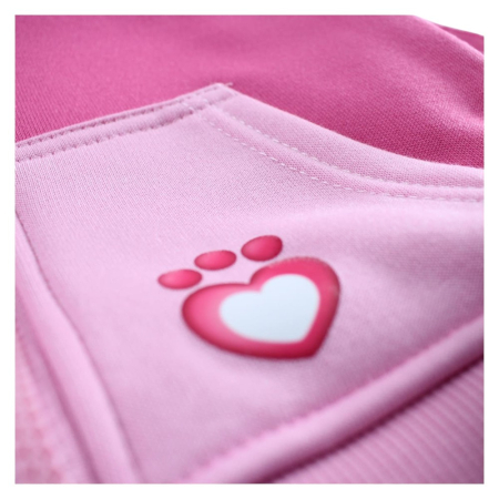 Hanorac copii, cu fermoar, glugă și buzunare frontale, fucsia, Happy, Gabby's Dollhouse [2]