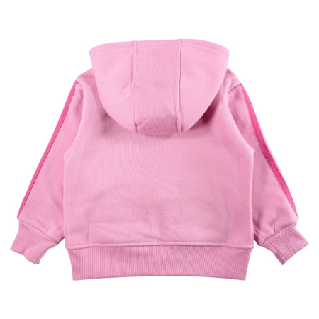 Hanorac copii, cu fermoar, glugă și buzunare frontale, roz, Happy, Stitch [1]