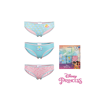 Set 3 chiloți pentru fetițe, 100% bumbac, multicolor,The Princess, Disney [1]
