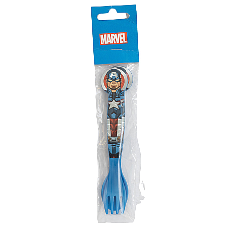 Set 2 tacâmuri plastic Avengers Heraldic Army Albastru [2]