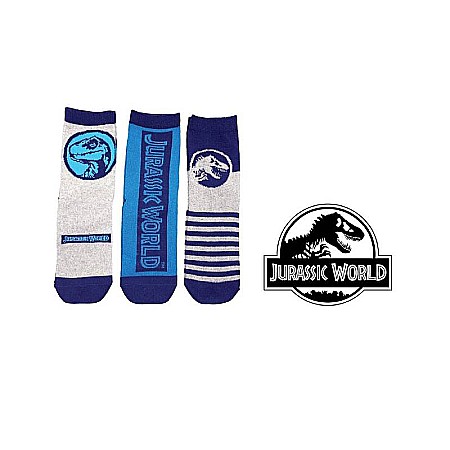 Set 3 perechi șosete copii, multicolor Jurassic World, jw02 [1]