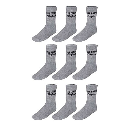 Șosete bărbați - Set 9 perechi șosete, bărbați, gri, Lee Cooper Originals