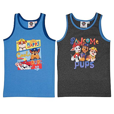 Copii - Set 2 maiouri băieți, albastru/gri, Cool Happy, Paw Patrol