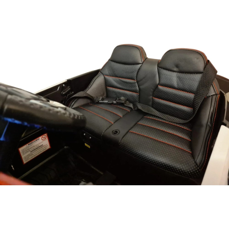 Mașină electrică de poliție, pentru două persoane, Negru, 12V, cu telecomandă, MP3, USB, 116x64x45 cm [9]