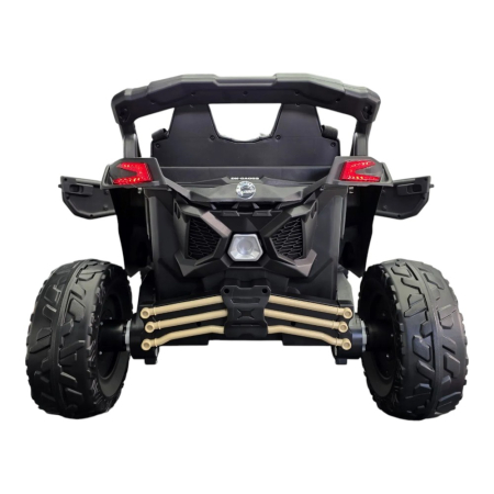 Mașină electrică licență Can-Am Maverick, pentru două persoane, Kaki, 12V, cu telecomandă, Bluetooth, USB, 108x73x63 cm [4]
