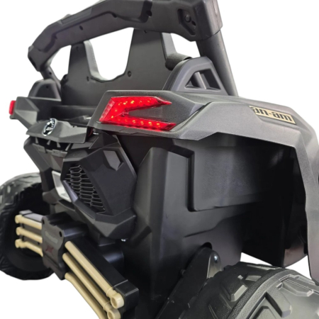 Mașină electrică licență Can-Am Maverick, pentru două persoane, Kaki, 12V, cu telecomandă, Bluetooth, USB, 108x73x63 cm [6]